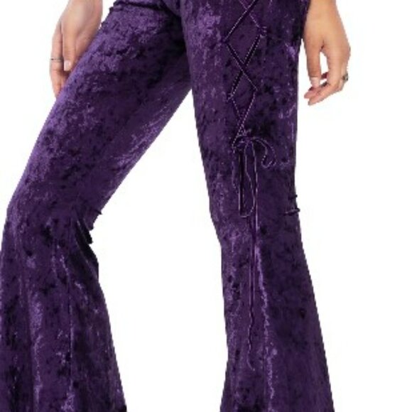 Wiccan Crushed Velvet Pants - Picture 2 of 3